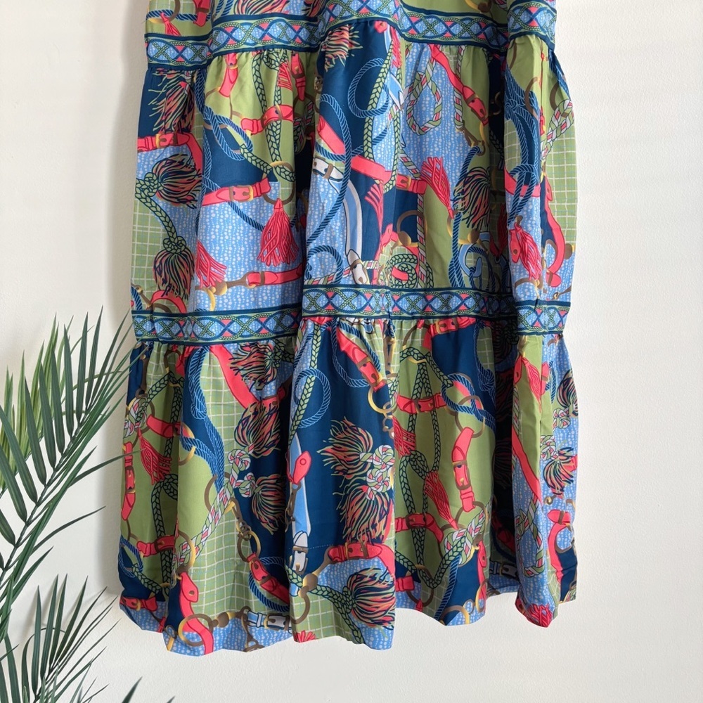 Gretchen Scott Damsel Olive Ditto Print Maxi Dress Large NEW NWT - Picture 4 of 9